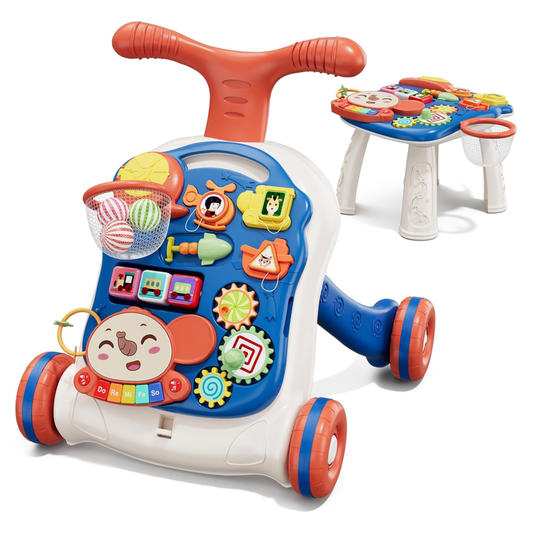 3 in 1 Baby Walker and Activity Center for Toddlers with Music