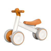 Baby Balance Bike for 12-24 Months Old with Adjustable Seat and 4 Wheels