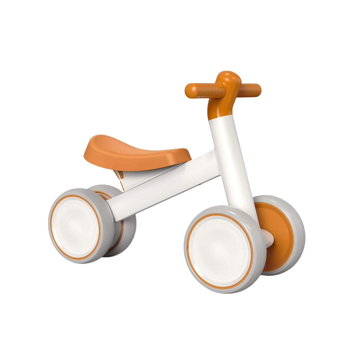 Baby Balance Bike for 12-24 Months Old with Adjustable Seat and 4 Wheels